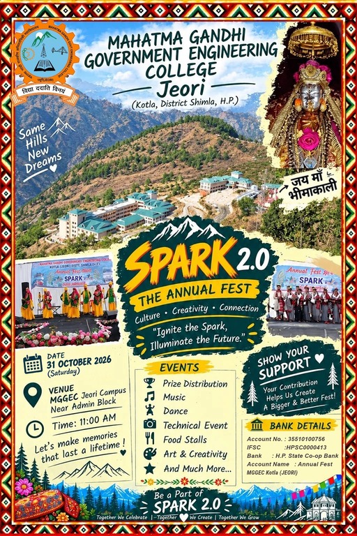 SPARK 2.0 - The Annual Fest, MGGEC Jeori, 2 November 2026